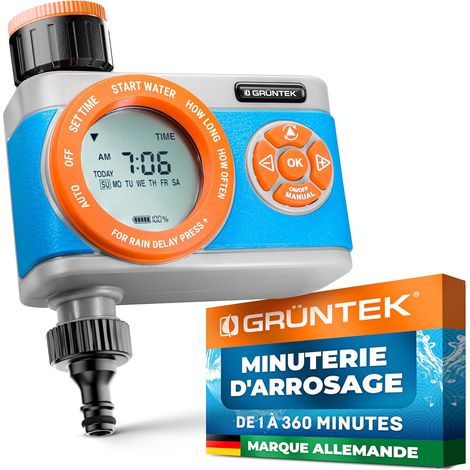 1 Programmateur Arrosage Digital Minuterie Irrigation Automatique Multifonction Jardin Pelouse (1/5)