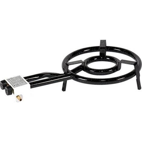 Réchaud gaz 2 feux D 35 cm – Brûleur paella – Alimentation butane/propane – Puissance 9.5 kW pour cuisson professionnelle – Vaello Campos (1/3)