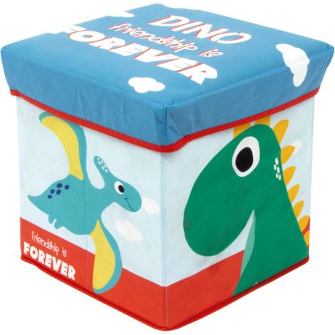 Tabouret de rangement cube - Dinosaures (1/4)