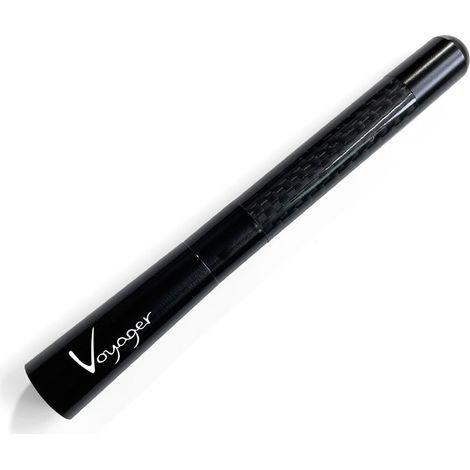 Antenne radio en fibre de carbone (8 cm - Pour Voyager) compatible avec Lancia Ypsilon, Delta, Thesis, Thema, Fulvia et Voyager. Accessoires d'antenne de toit pour véhicule offrant un signal amélioré. (1/5)