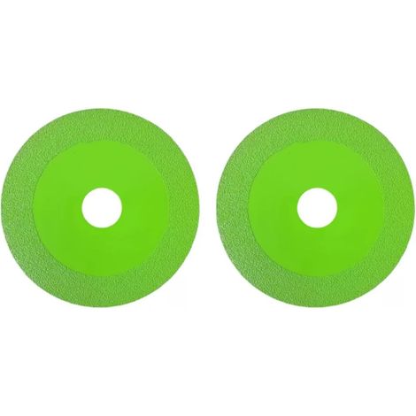 Disque De Coupe Diamant en Céramique De Verre De 4 Pouces pour Meuleuse d'angle, Lame De Scie Ultra-Fine pour Verre, Jade, Carreaux, Bouteilles De Vin, Etc.(2pcs) (1/5)