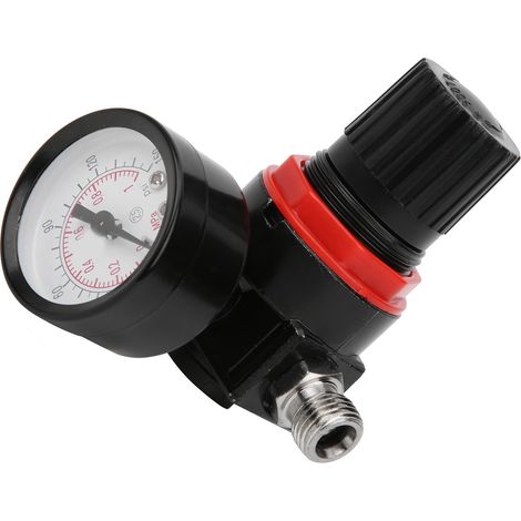 Détendeur d'air comprimé G1/4 150 psi avec manomètre, régulateur de pression pneumatique pour pistolet de pulvérisation (1/5)