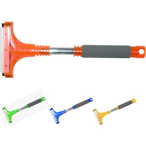 Raschiaghiaccio Deluxe parabrezza auto larghezza lama 10 cm manico alluminio spugna (1/3)