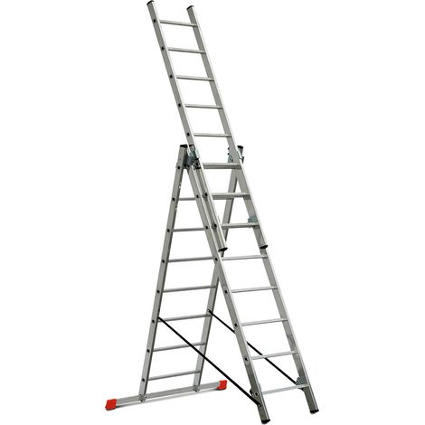 BRB Aluminium-Vielzweck-Leiter, Tragkraft 150 kg (Silber, 8) (1/2)