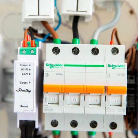 Compteur d'énergie triphasé 3X 120A – Wi-Fi, Bluetooth, MODBUS – Sur rail DIN – ALLSHELLYPRO3EM