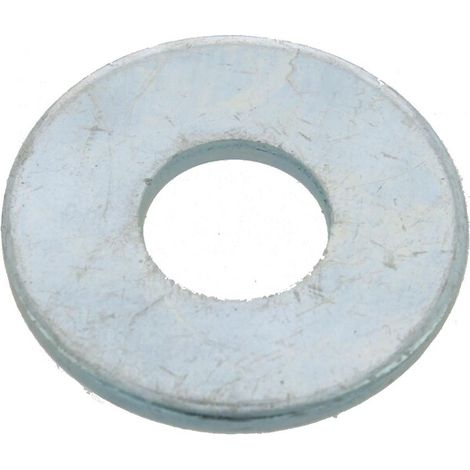Rondelles plates Lu acier zingué blanc, pour vis diamètre 4 mm, sachet de 1000 rondelles
