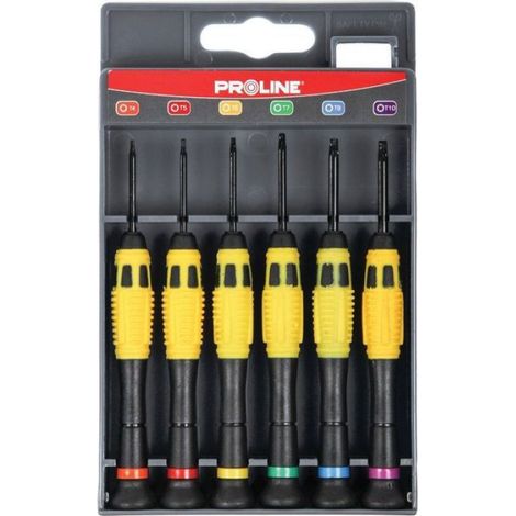 Outils d'horloger - - Tournevis Torx - 6 pièces - Ni-Cr-Mo - Précision