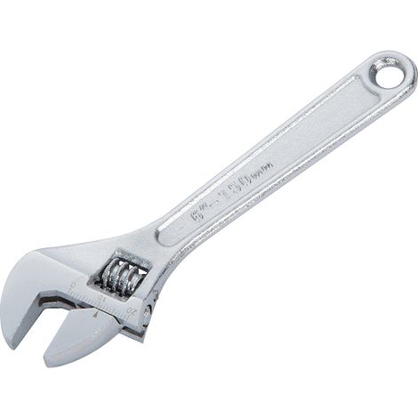 BlueSpot Tools Adjustable Wrench 150mm 6in Chrome Jaw Capacity 21mm B/S06102 (1/2)