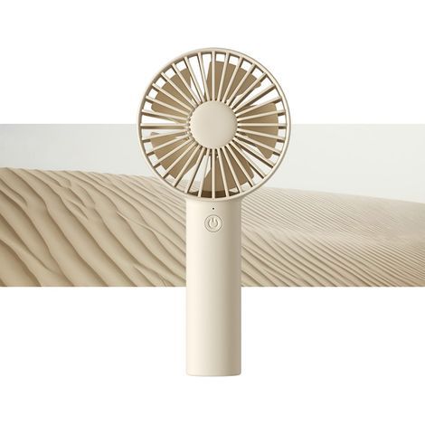 Mini Handheld Fan, Portable and Small with 3 Speeds, USB Rechargeable Battery, Works for Outdoor, Travel, Concerts, Gifts for Women and Men - Brown (1/5)