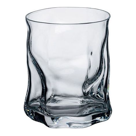 Set 3 Bicchieri da Tavola Acqua Vino Sorgente in Vetro Trasparente 300 cc