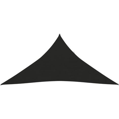 Voile d'ombrage, Protection Solaire, pour Jardin Terrasse Extérieur, 160 g/m² Noir 4x5x5 m PEHD OIB7343E