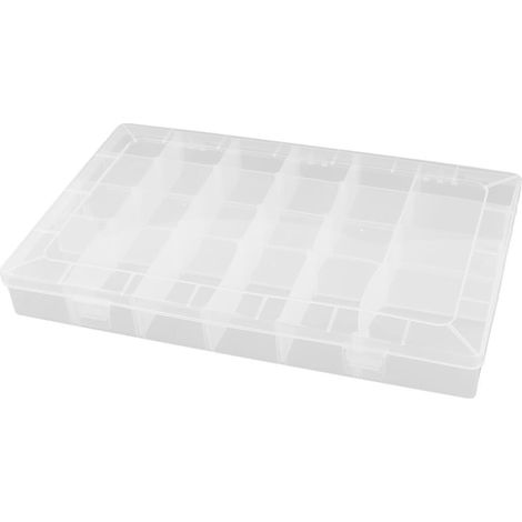 Kunststoff 24 Fächer Aufbewahrungsbox für elektronische Komponenten Behälter Klar (08c7cfe123cceb23e (1/2)