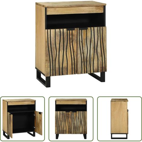 Buffet marron -  Buffet Marron 60 x 33 x 75 cm bois de manguier massif (1/5)