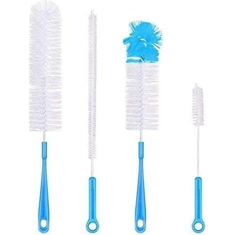 4PCS Multi-usages à Long Manche Goupillon Bouteille de Bière Brosse de Nettoyage de Bouteille, Brosse de Bouteille de Sport, Brosse de Nettoyage de Paille, Brosse de Nettoyage de Bec (1/5)