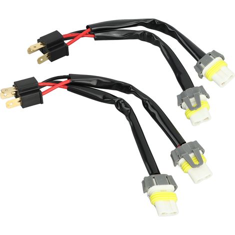 Faisceau de câblage pour répartiteur de phares LED pour camionnette/pick-up, adaptateur H4 9003 mâle vers 9005/9006 femelle (1/5)