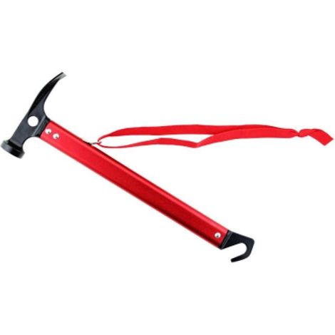 Marteau de tente en aluminium - Outil multifonctionnel léger pour piquets de tente, auvent et supports de tente - Idéal pour le camping et la randonnée (1/4)
