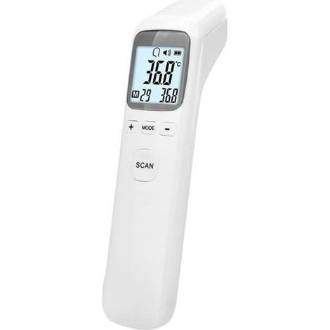 Thermomètre Frontal et Oreille, Thermomètre Numérique Infrarouge pour Enfant, Adulte - gris (1/3)