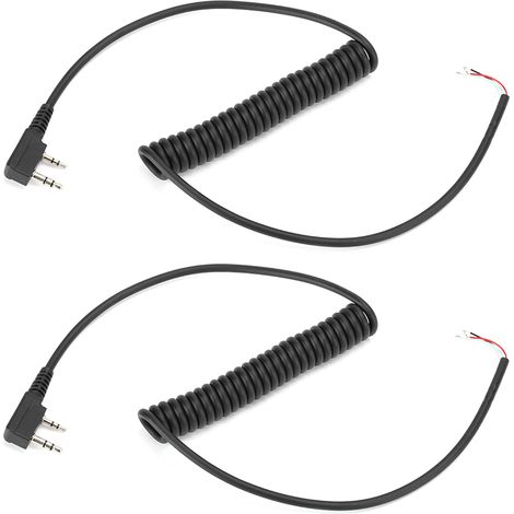 Câble micro et haut-parleur 2 broches 4 fils pour Baofeng UV5R et Kenwood TK370 (1/5)