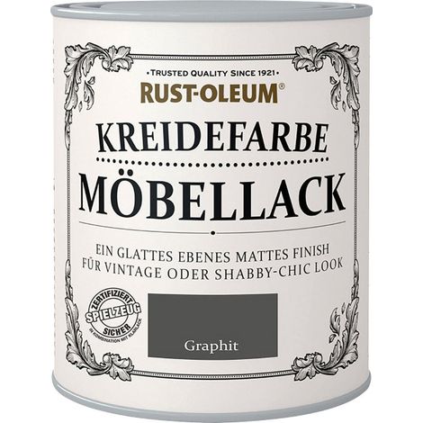 Rust-Oleum Kreidefarbe Möbellack 125 ml graphit Kreidefarbe