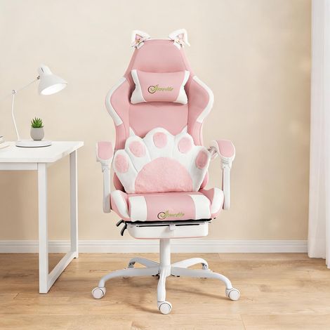 Chaise de bureau roz en piele eco Oțel 63,5 x 53 x 128 cm (1/5)