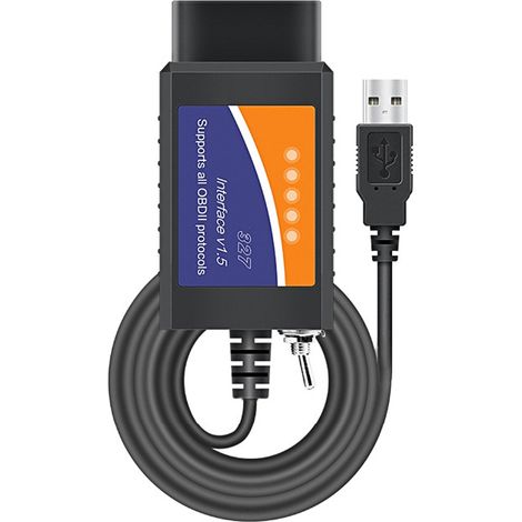 Câble de Diagnostic OBD2 USB pour Analyse de Pannes Automobiles (1/5)