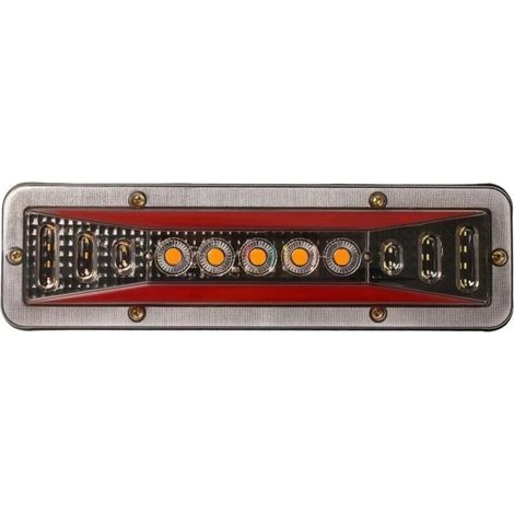 2-teiliger Rücklichtkasten für Anhänger, LKW, 12V LED-Rückleuchten, Blinker, Bremslicht, Boot, Fahrzeug, LKW, Bus, Traktor, Wohnmobil, PKW-Rückleuchte von DEBUNS (1/5)