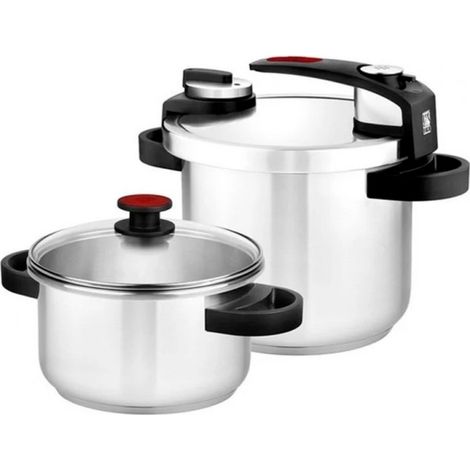 Pack 2 Ollas Bra Tekna A185605/ 4+7L/ Acero Inoxidable