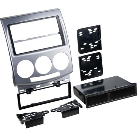Kit support autoradio compatible avec Mazda 5 CR 05-10 - argent