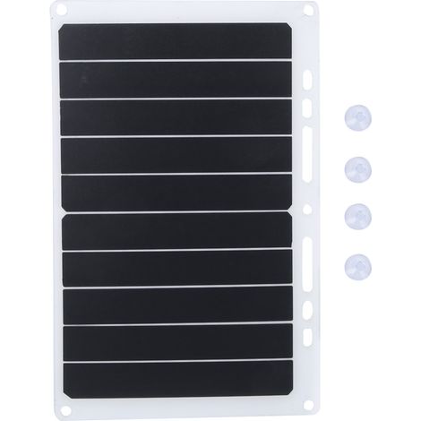Panneau solaire monocristallin blanc, accessoire pour l'assemblage de panneaux solaires, charge de téléphone. Panneau solaire blanc en silicium monocristallin. (1/5)