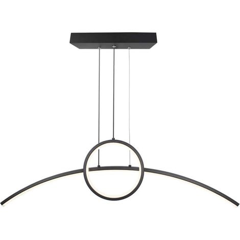 Lámpara colgante LED V-TAC de 36 W con diseño moderno, color negro y blanco natural (1/5)