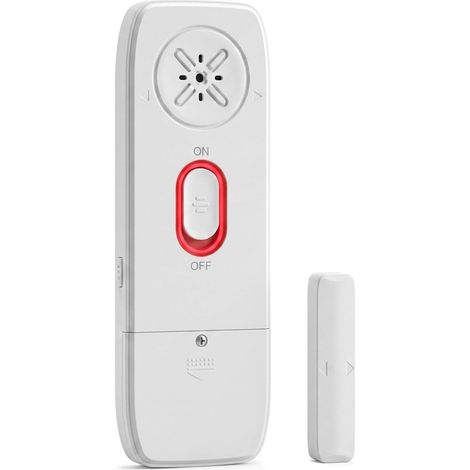 Alarme Porte Fenêtre 2 en 1 avec Capteur Magnétique et Détecteur de Vibrations, Alarme sans Fil 130 DB avec Sensibilité Réglable, Installation Facile pour Maison, Appartement et Bureau (1/5)