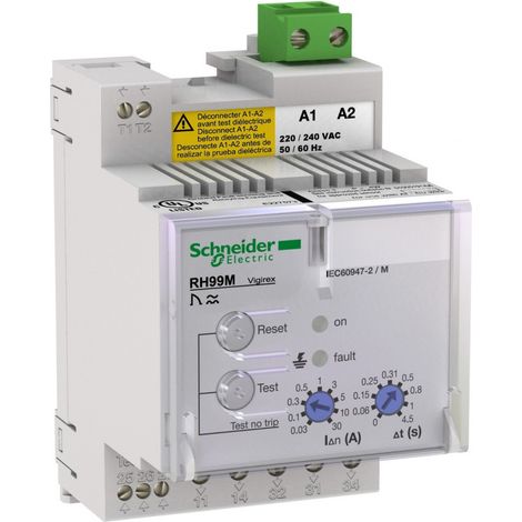 Vigirex RH99M 380-415VAC sensibilité 0,03-30A réarmement manuel - 56174 (1/2)