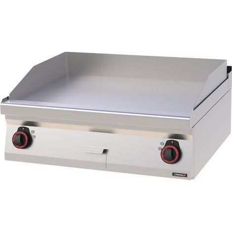 Plaque à snacker Chrome lisse - 80 cm - 9000W - Casselin