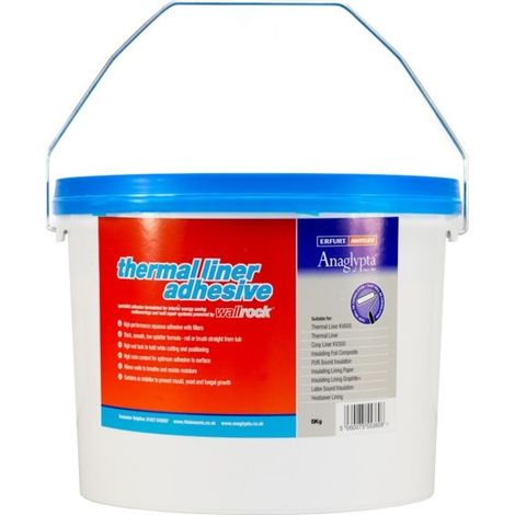 Wallrock Thermal Liner Adhesive Ready Mixed Heavy Duty Wallpaper Paste 5kg (1/2)