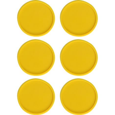 Sous-verre En Silicone - Diamètre 10 Cm - Protection Table Bois Marbre Verre - Lot De 6 (1/5)