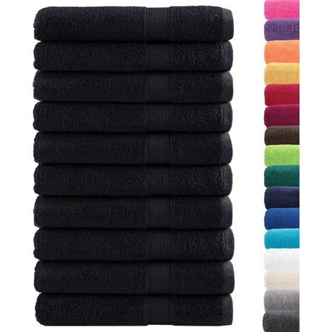 Serviettes de sauna de qualité supérieure SOLUND 10 pcs noir