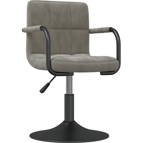 Maison Exclusive - Barhocker Hellgrau Samt