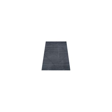 Tapis 3D moderne en gris foncé à motif frappant en antracite 160x230 cm (1/3)