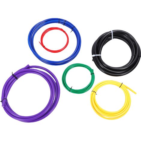 Kit de 6 rallonges de tubes en cuivre pour climatisation et réfrigérateur, diamètres 1/4 po, 3/8 po, 1/2 po, 5/8 po, 3/4 po et 7/8 po. Bande de cintrage intégrée. (1/5)