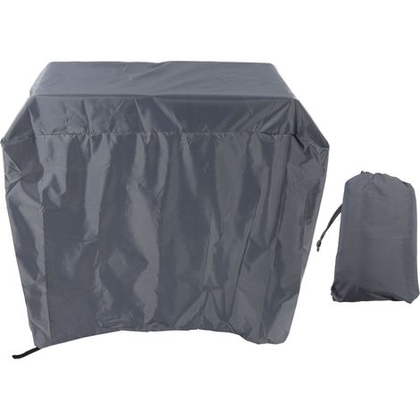 Housse pour voiture de restauration mobile d'extérieur Housse de protection solaire imperméable pour plaque de cuisson Tissu Oxford 420D enduit argenté Pare-soleil pour barbecue Gris (1/5)