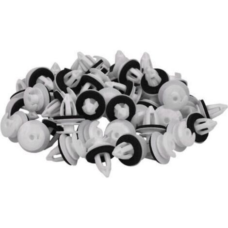 50pcs Clips de panneau de porte avec anneau d’étanchéité compatible Bmw E34 E36 E38 E39 E46 X5 M3 M5 Z3