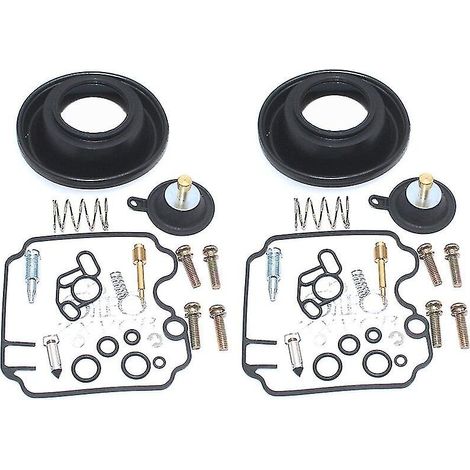 Kit de réparation de carburateur pour moto Yamaha TDM850 FZR1000 TRX850 TDM TRX 850 FZR 1000 : pointeau flottant, vis de richesse, membrane (2 kits de réparation) (1/4)
