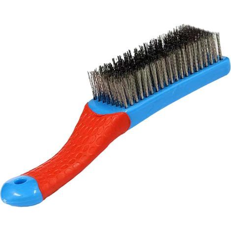 Brosses métalliques pour le nettoyage – Brosse à poils durs, outil de décapage de peinture en acier, entretien de la rouille, matériau ferreux durable en acier inoxydable Équipement de récurage pour (1/5)