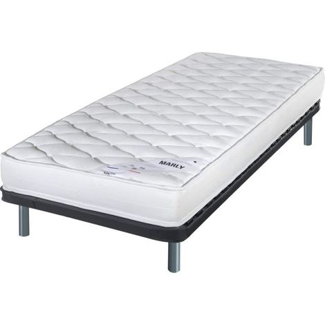Matelas + sommier 90x190 Marly - Soutien ferme - Sommier démonté - Made in France (1/5)