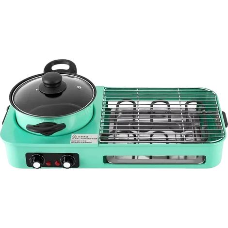 Piastra grill elettrica, multifunzionale 3 in 1, superficie antiaderente, 200790-EU (1/2)