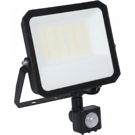 Projecteur LED Extérieur avec Détecteur 100W CCT IP65 Noir - 110 deg - Switch 3000-4000-6500K (1/3)