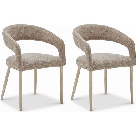 Silla de Comedor Arena, Beige 2 unidades (1/3)