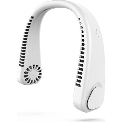 Ventilateur de cou portable sans pales, flux d'air de refroidissement à 360 °, rechargeable par USB, mini 3 vitesses, mains libres, personnel pour les travaux ménagers, le jardin, les voyages, le spor (1/5)