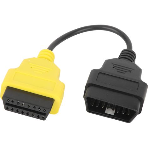 Câble Diagnostic OBD2 Fiat Adaptateur CAN Jaune Connecteur ABS Robuste pour Scanner ECU Véhicule Interface Basse Vitesse (1/5)