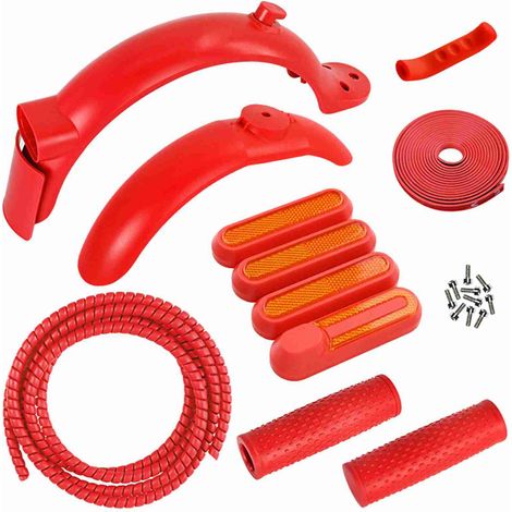 Kit de garde-boue avant et arrière pour Scooter électrique, avec couvercles latéraux, couvercle de frein à main, bande Anti-collision pour M365/Pro (1/5)
